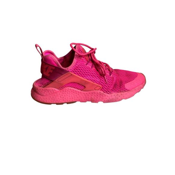 Nike Air Women's‎ Pink Huarache Run Ultra Breathe Shoes Size 8.5 Lightweight - Picture 1 of 7